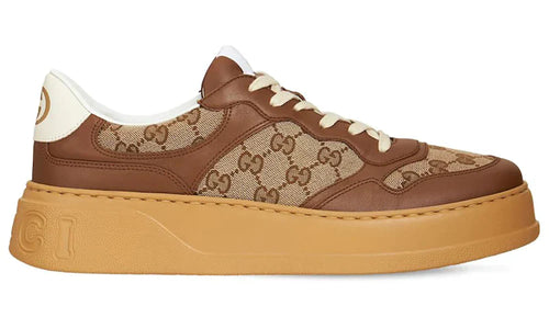 GUCCI GG Canvas Leather-Trimmed Sneakers Monogram Sneakers UAE