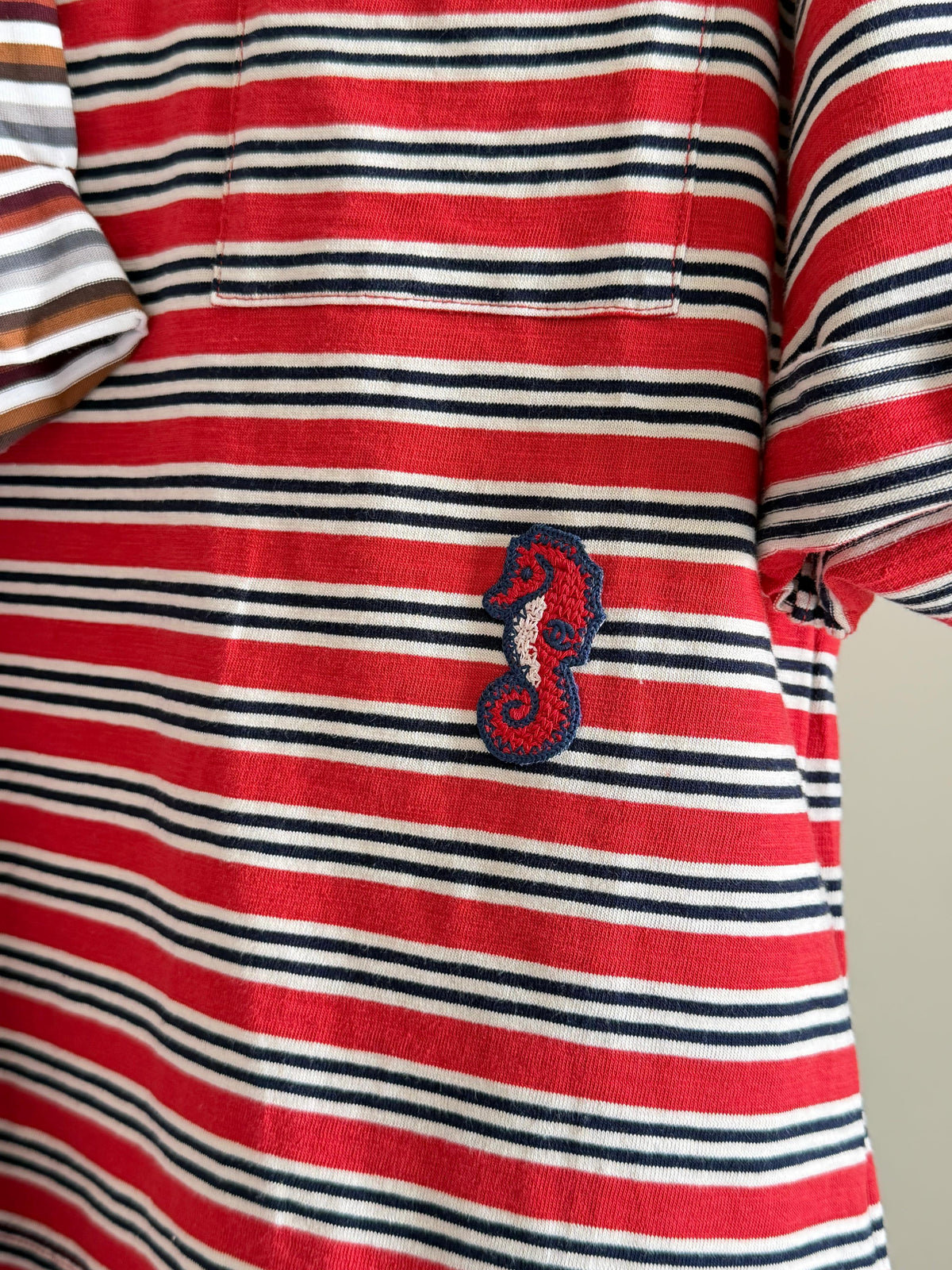 Chanel stripped T-SHIRT Red