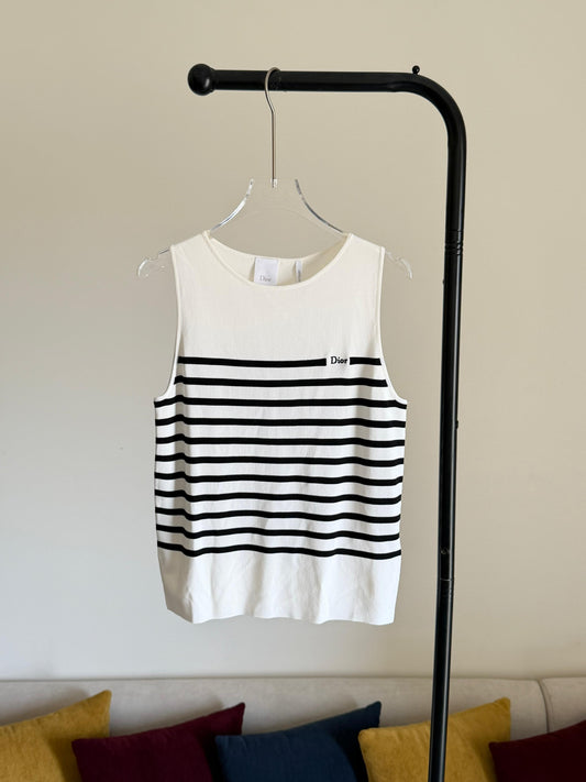 Dior Dioriviera Dior Marinière Sleeveless Sweater