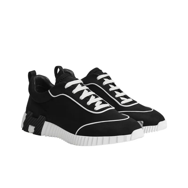 Hermes Bouncing "Black White" Casual Low-Top Sneakers UAE