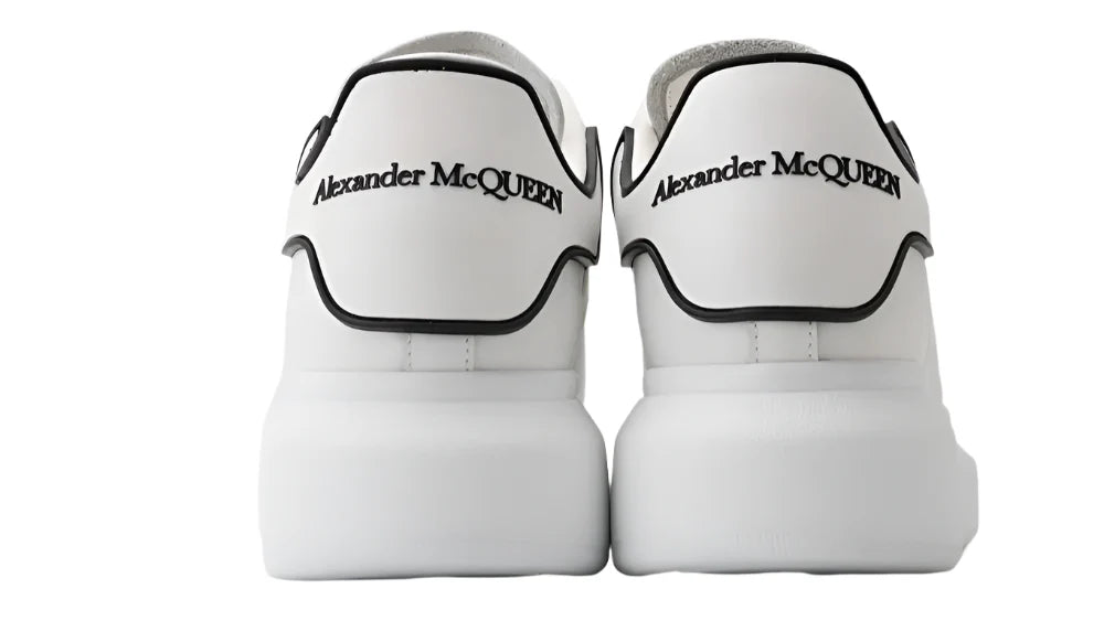Alexander McQueen Oversized Sneaker "White Black W2002" Statement Sneakers UAE