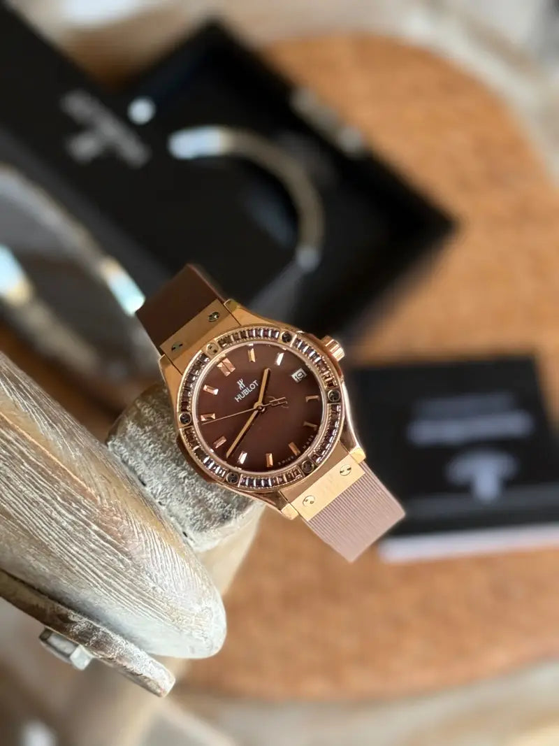 Hublot Classic Fusion Rose Gold Chocolate Brown Watch