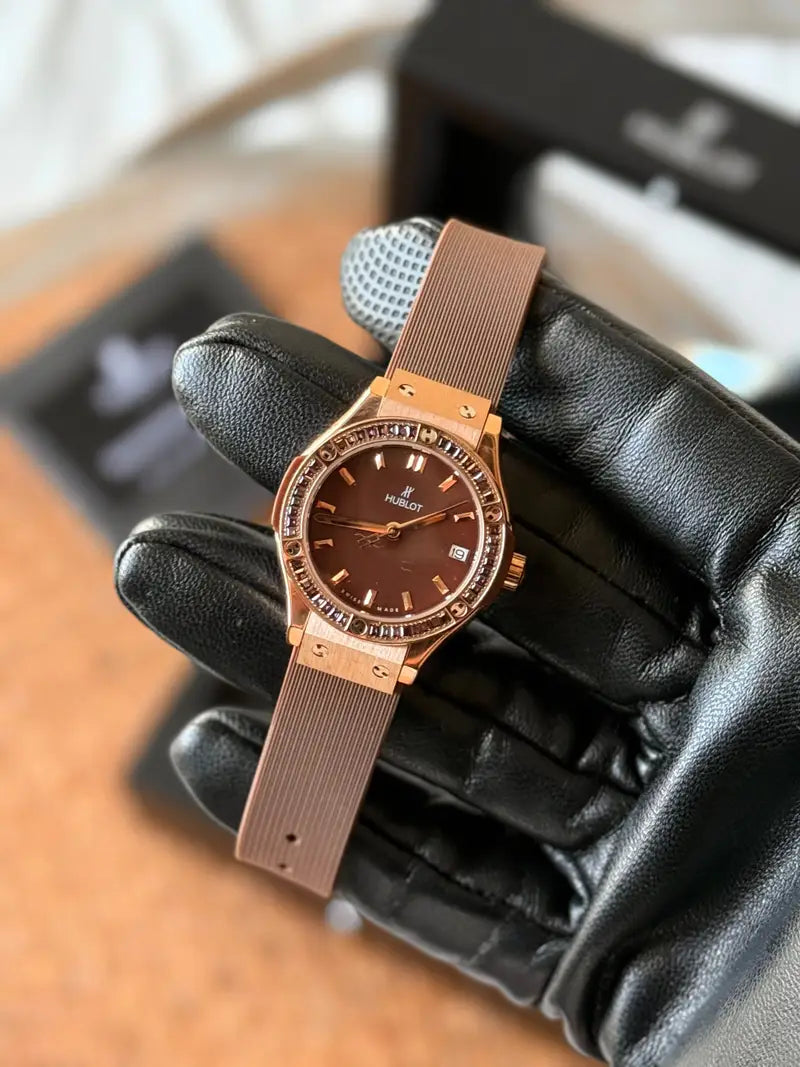 Hublot Classic Fusion Rose Gold Chocolate Brown Watch