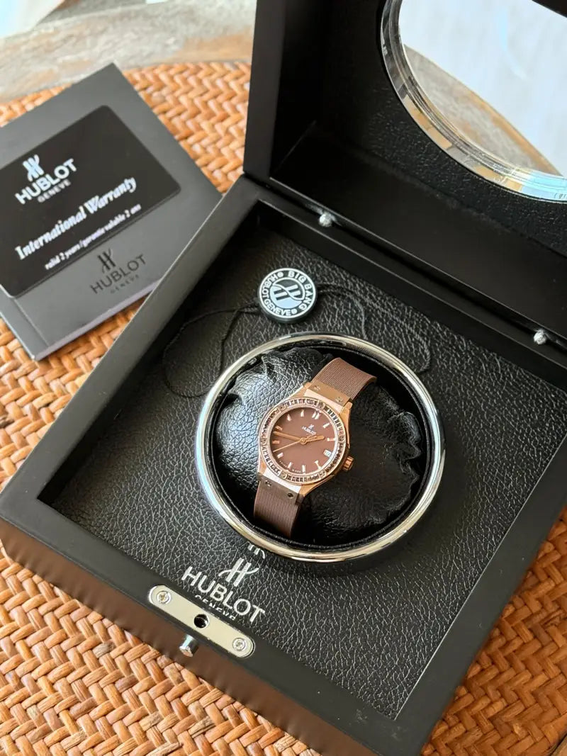 Hublot Classic Fusion Rose Gold Chocolate Brown Watch
