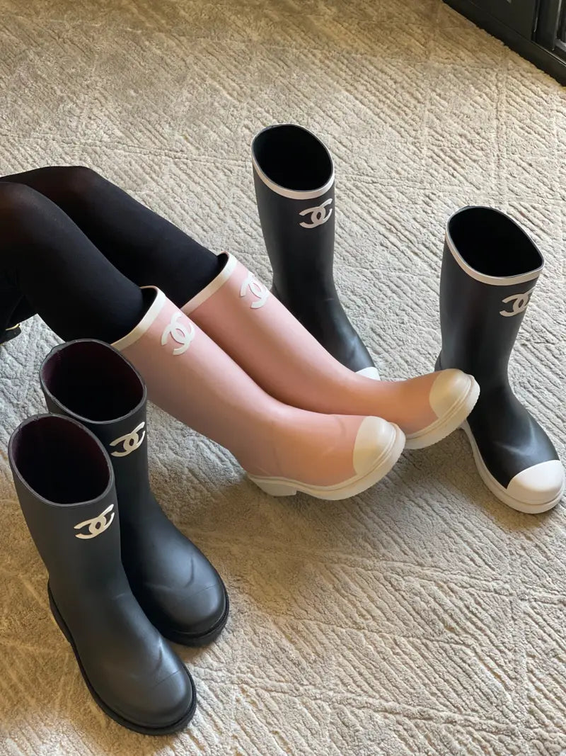Chanel Rubber Rain Boots