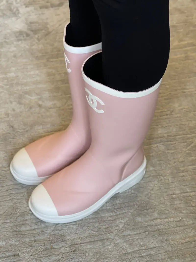 Chanel Rubber Rain Boots