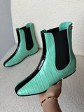 CHANEL Interlocking CC Logo Chelsea Boots