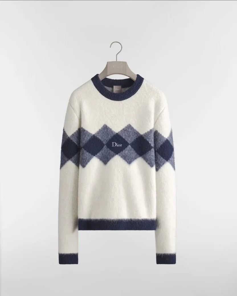 Dior Argyle Crewneck Sweater
