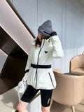 Prada Belted Hooded Jacket