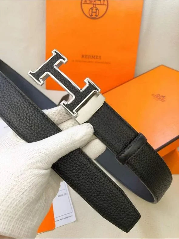 Hermès H Buckle Men’s Leather Belt