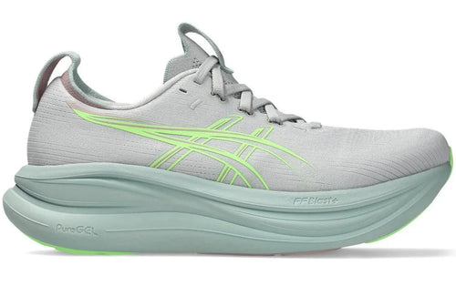 Asics Gel Nimbus 28 "Cloud Grey / Illuminate Green" Cushion Running Shoes UAE