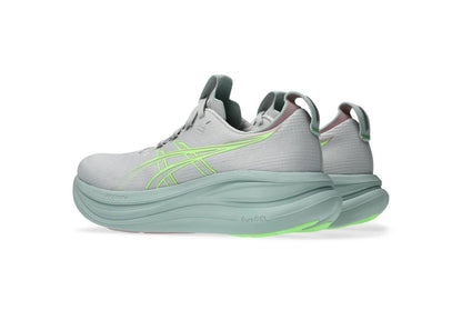 Asics Gel Nimbus 28 "Cloud Grey / Illuminate Green" Cushion Running Shoes UAE
