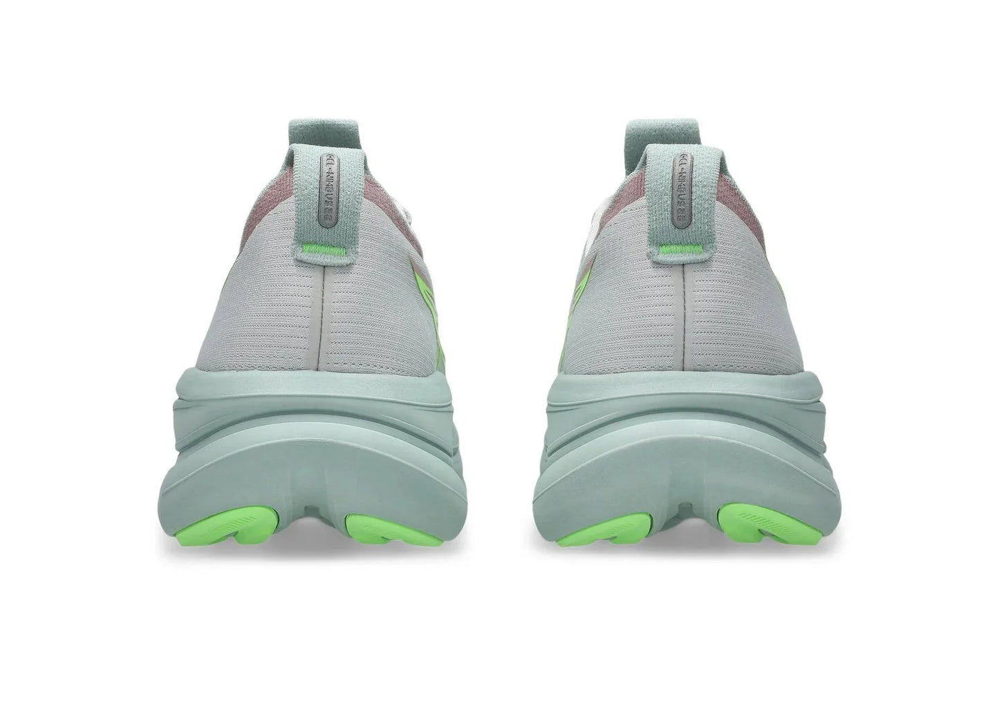 Asics Gel Nimbus 28 "Cloud Grey / Illuminate Green" Cushion Running Shoes UAE