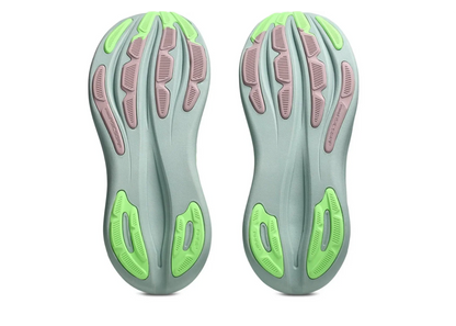 Asics Gel Nimbus 28 "Cloud Grey / Illuminate Green" Cushion Running Shoes UAE