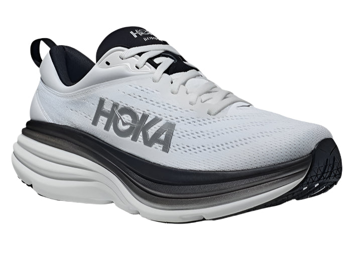 HOKA ONE ONE Bondi 8 "White Black Mesh" Cushion Running Shoes UAE