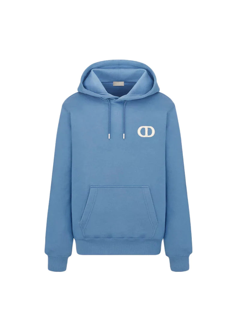 Dior CD Icon Hooded Sweatshirt "Blue" Luxury Hoodie UAE