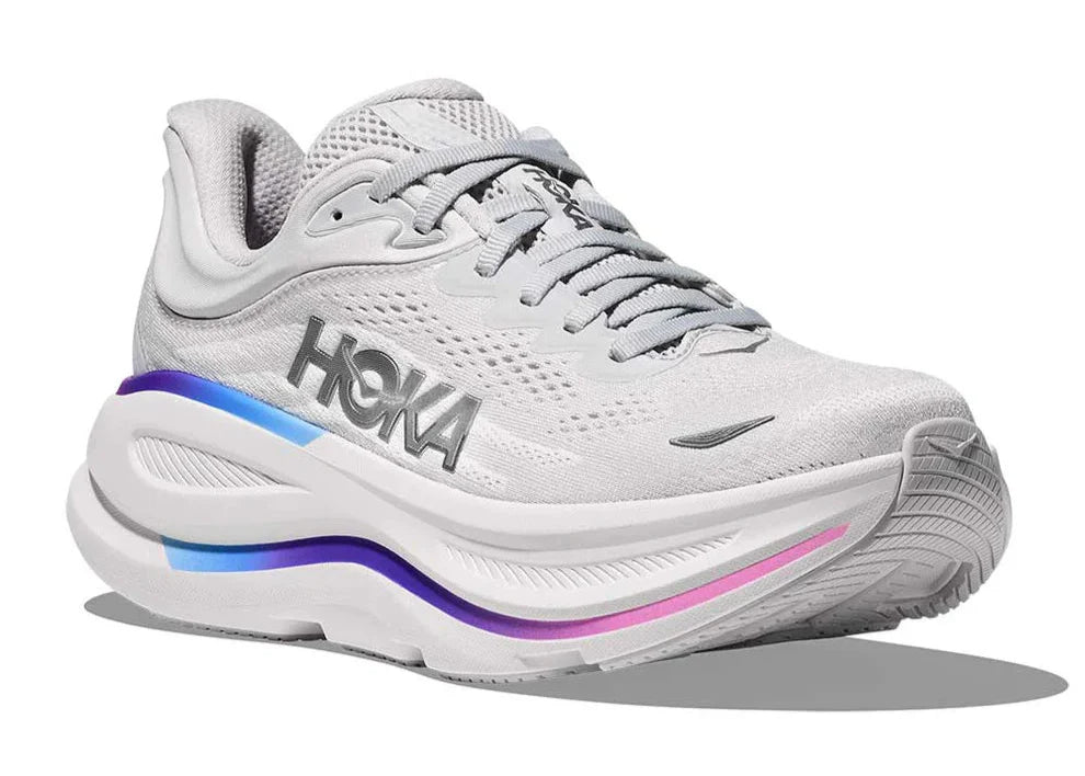 Hoka Bondi 9 "Cosmic Grey White" Cushion Running Shoes UAE