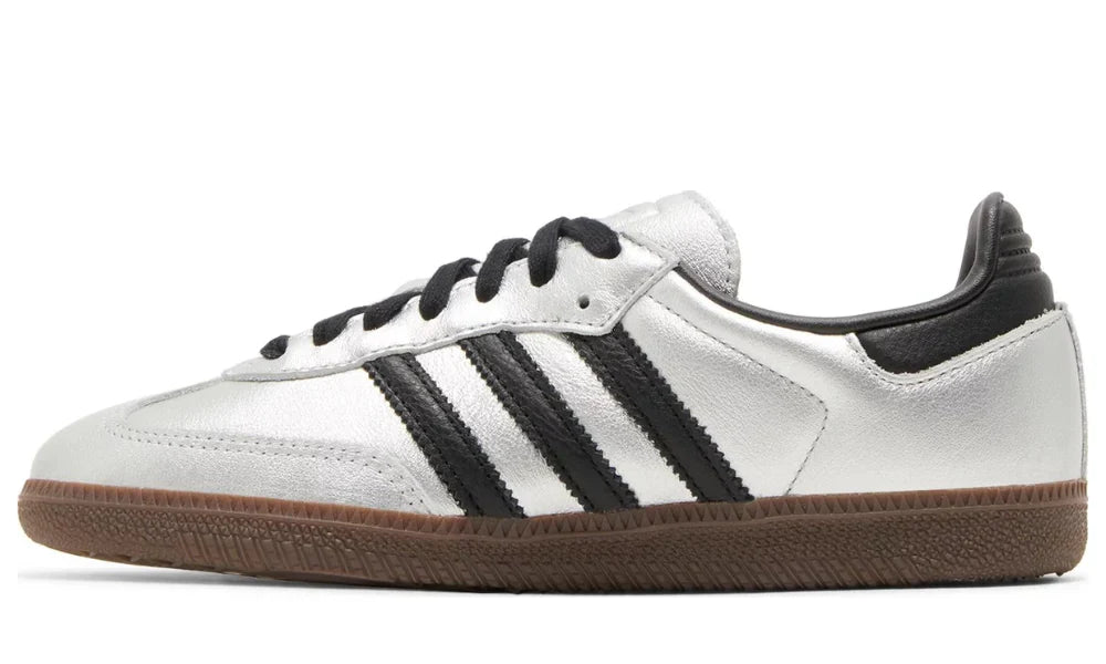 Adidas Samba "Silver Metallic Black Gum" Sneakers UAE