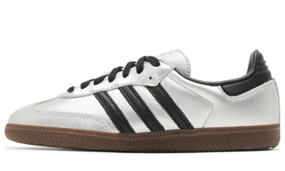 Adidas Samba "Silver Metallic Black Gum" Sneakers UAE