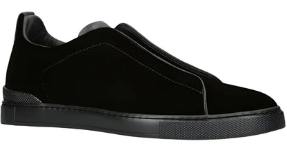 Zegna Triple Stitch Leather Sneakers