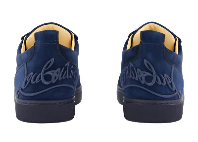 Christian Louboutin Fun Louis Junior Suede "Navy Blue" Luxury Sneakers UAE
