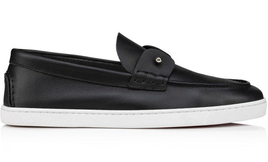Christian Louboutin Chambeliboat Leather Loafers "Black" Formal Luxury Loafers UAE