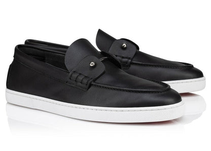 Christian Louboutin Chambeliboat Leather Loafers "Black" Formal Luxury Loafers UAE
