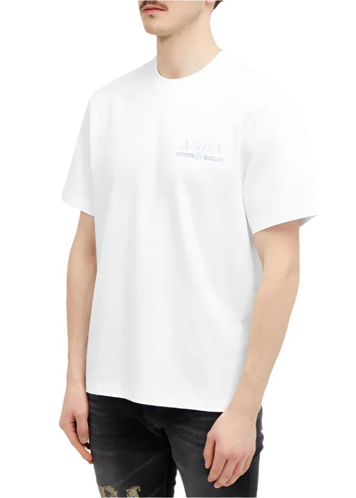 AMIRI Watercolour Bar T-Shirt "White" Artistic Tee UAE