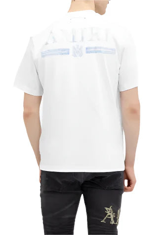 AMIRI Watercolour Bar T-Shirt "White" Artistic Tee UAE