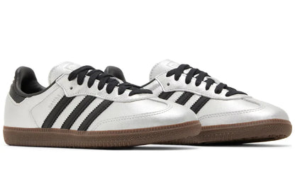 Adidas Samba "Silver Metallic Black Gum" Sneakers UAE