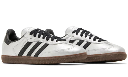 Adidas Samba "Silver Metallic Black Gum" Sneakers UAE