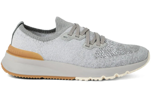 Brunello Cucinelli Knitted Sneakers "Grey" Premium Knit Sneakers UAE