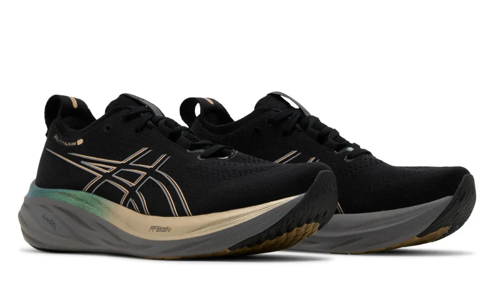 Asics Gel Nimbus 26 Platinum "Black Champagne" Premium Running Shoes UAE