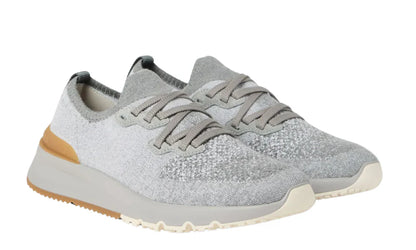 Brunello Cucinelli Knitted Sneakers "Grey" Premium Knit Sneakers UAE