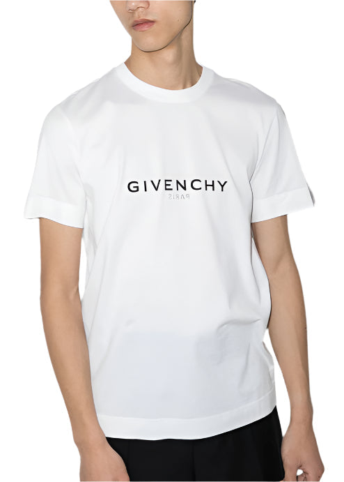 Givenchy Reverse Paris Logo Oversized T-Shirt "White" Clean Oversized Tee UAE