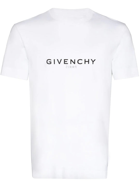 Givenchy Reverse Paris Logo Oversized T-Shirt "White" Clean Oversized Tee UAE
