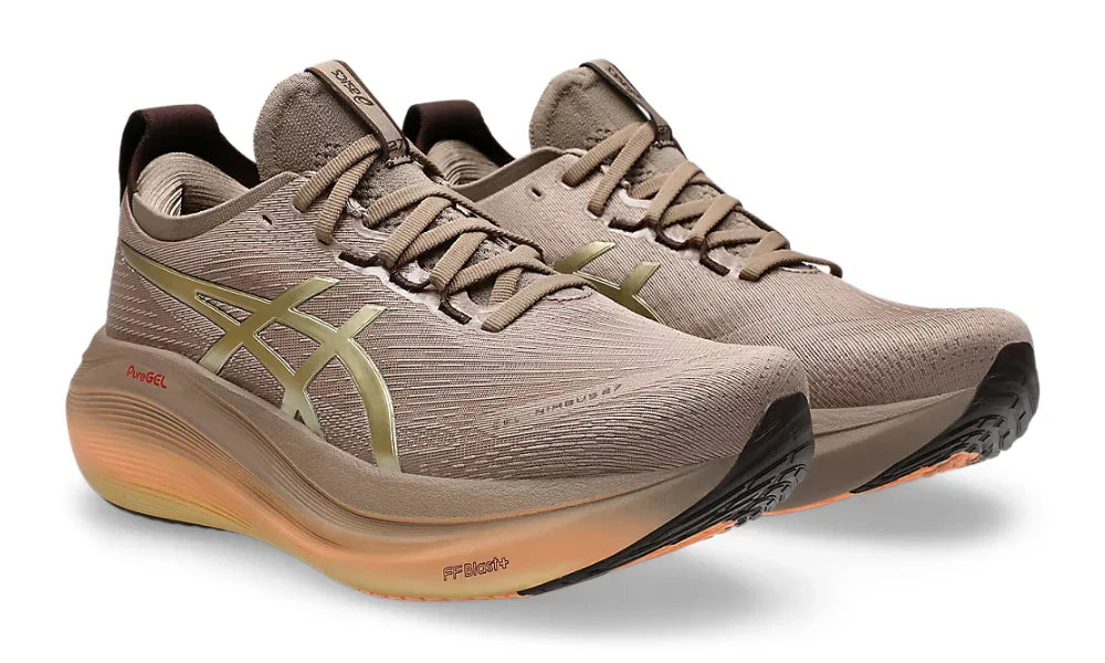 Asics Gel Nimbus 27 "Luxe Taupe Grey" Premium Running Shoes UAE