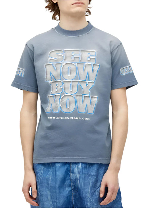 Balenciaga SNBN T-Shirt "Vintage Jersey" Casual Streetwear Tee UAE