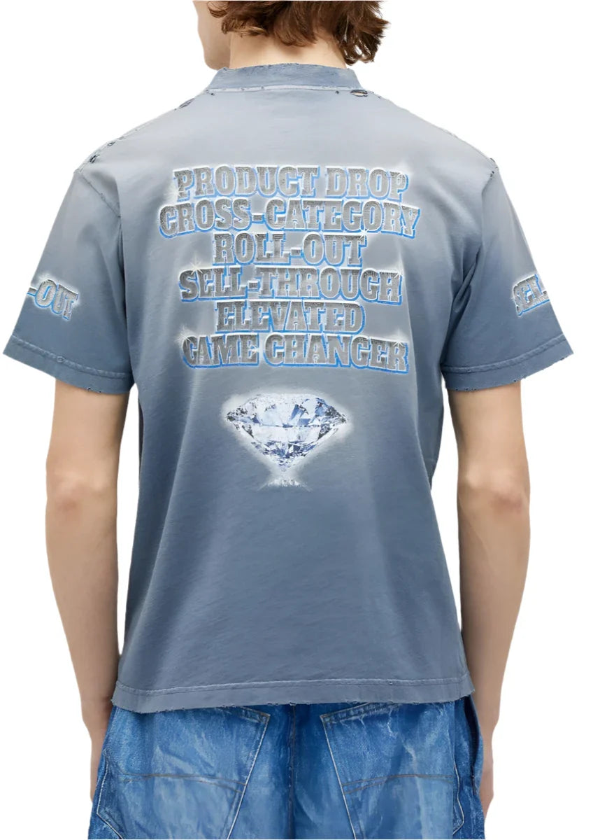 Balenciaga SNBN T-Shirt "Vintage Jersey" Casual Streetwear Tee UAE