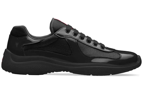 Prada America's Cup "Full Black" Iconic Leather Sneakers UAE
