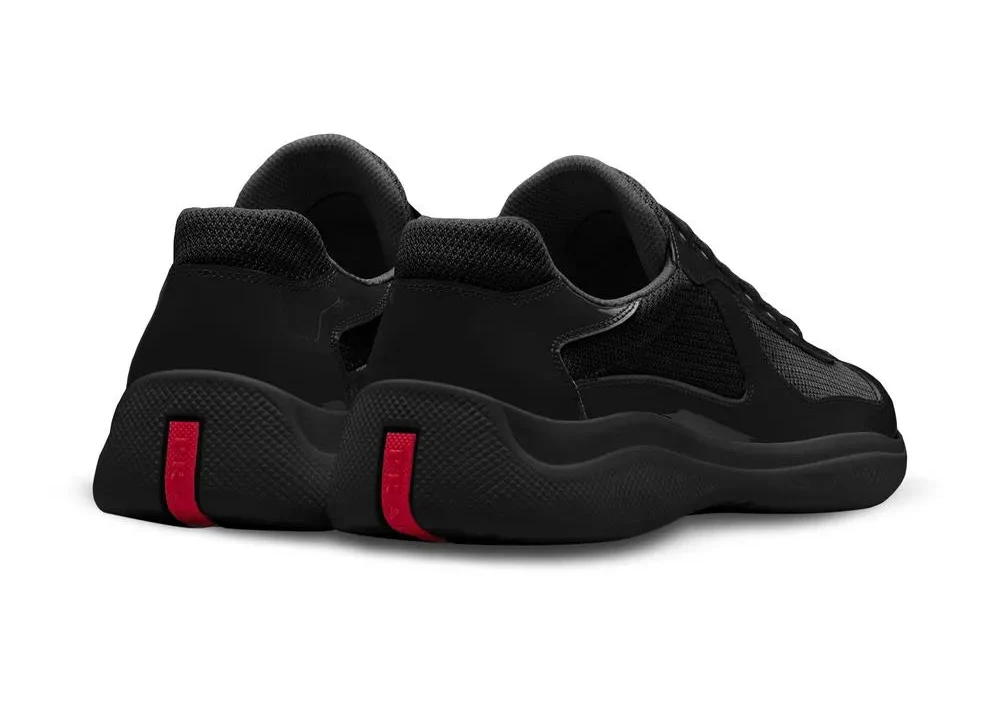 Prada America's Cup "Full Black" Iconic Leather Sneakers UAE