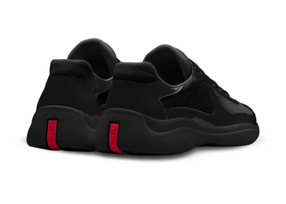 Prada America's Cup "Full Black" Iconic Leather Sneakers UAE