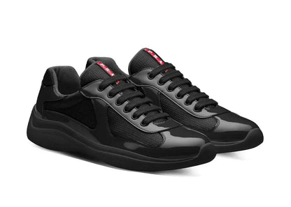 Prada America's Cup "Full Black" Iconic Leather Sneakers UAE