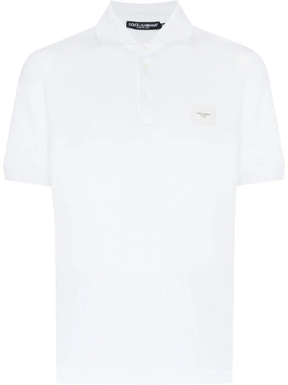 Dolce & Gabbana Logo Plaque Polo Shirt Premium Designer Polo UAE