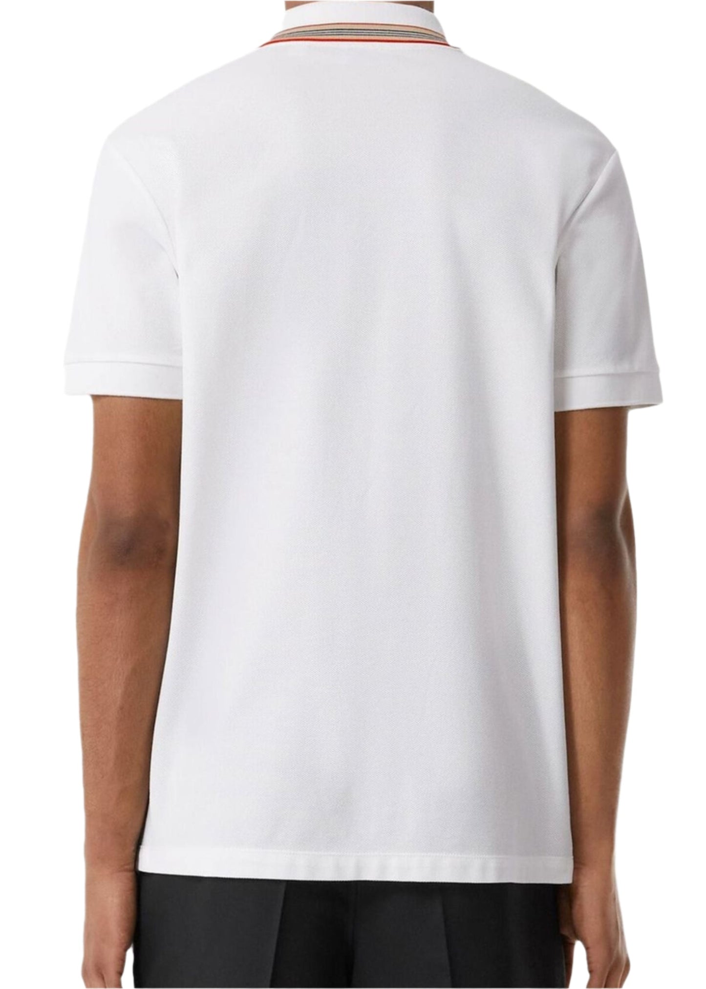 Burberry Icon Striped Polo Shirt "White" Classic Polo UAE