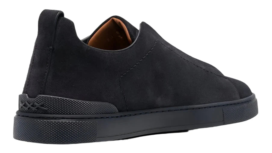 Zegna Triple Stitch Leather Sneakers
