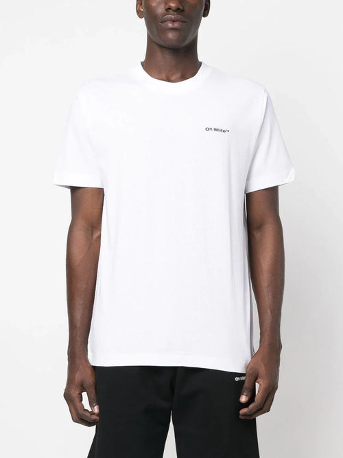 Off-White Wave Outline Diag Print T-Shirt Streetwear Graphic Tee UAE