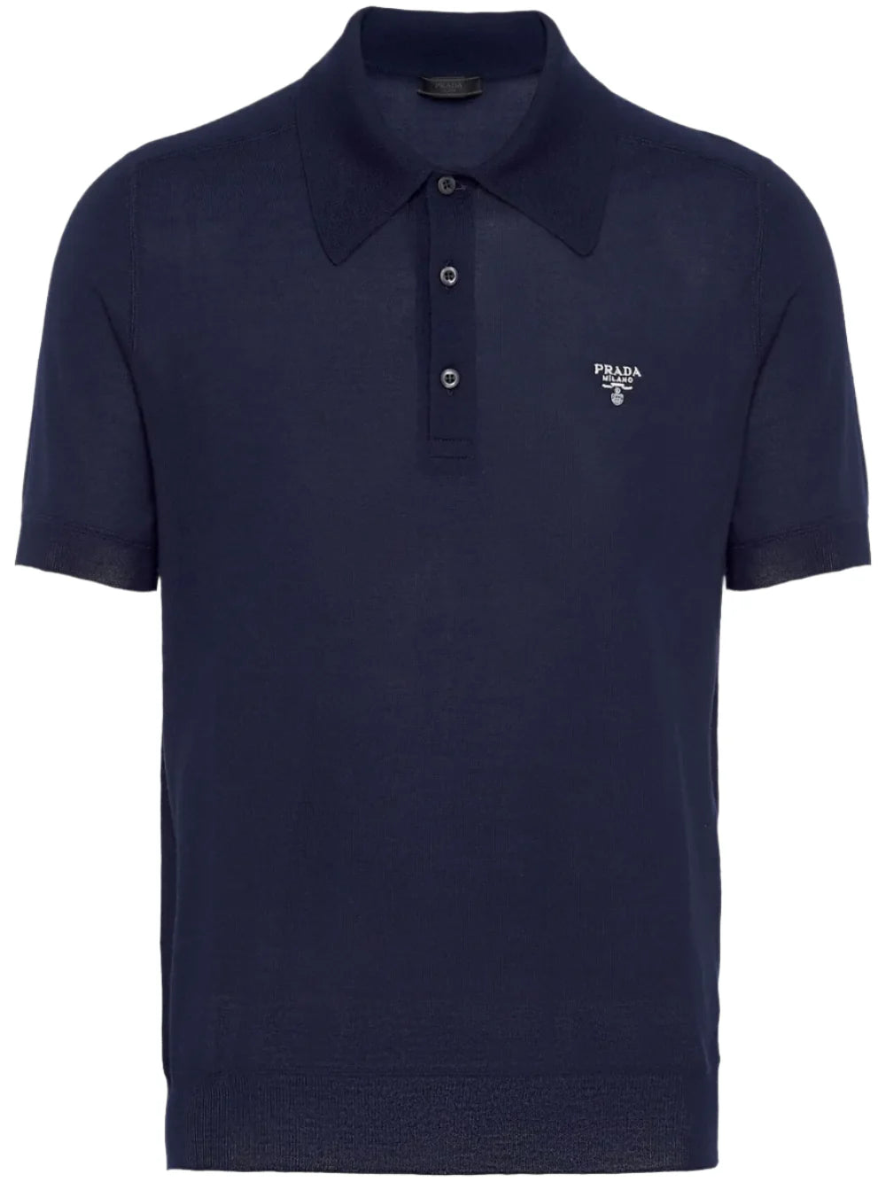 Prada Superfine Wool Polo Shirt "Navy Blue" Premium Polo Shirt UAE