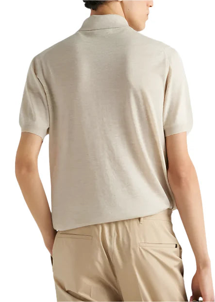 Prada Superfine Wool Polo Shirt "Beige" Luxury Knit Polo UAE