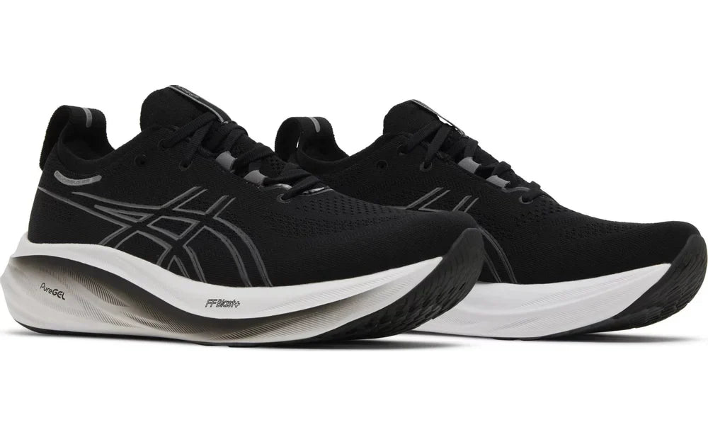 Asics Gel Nimbus 26 4E Wide "Black Graphite Grey" Extra Wide Running Shoes UAE